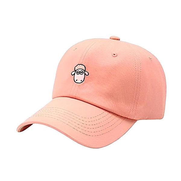 Peach Pink Customized Cap for Men Women Sports Soft Cotton Baseball Unisex Cap