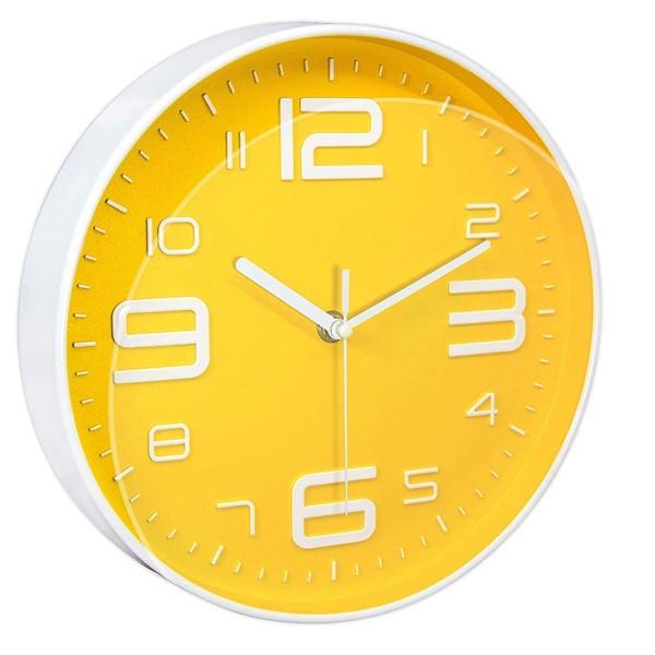 Yellow Round Clock Square Buy Yellow Customized Wall Clock 12