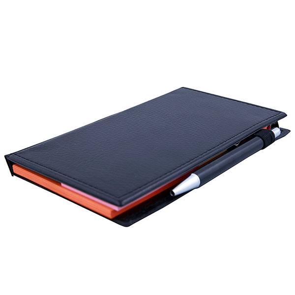 Black Customized Note Book with Clip Holder in Diary Style