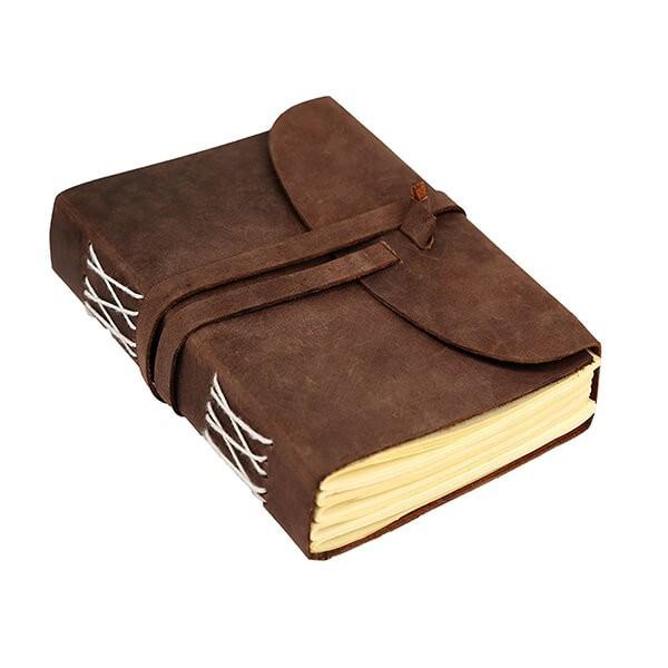 Brown Customized Leather Journal of Handmade Paper