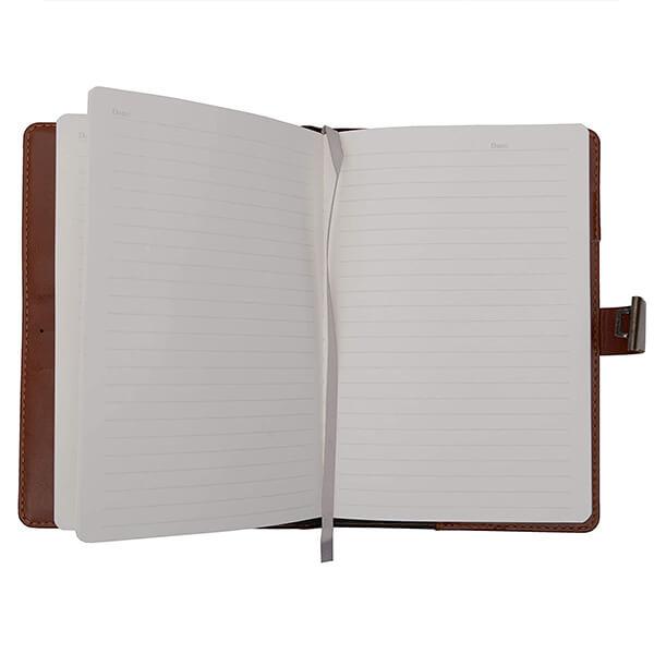 Brown Customized Diary with Number Combination Lock (22x15 cm, 230 Pages)
