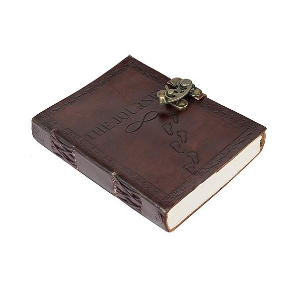 Dark Brown Customized Genuine Leather Journal Diary (8 x 6 inches)
