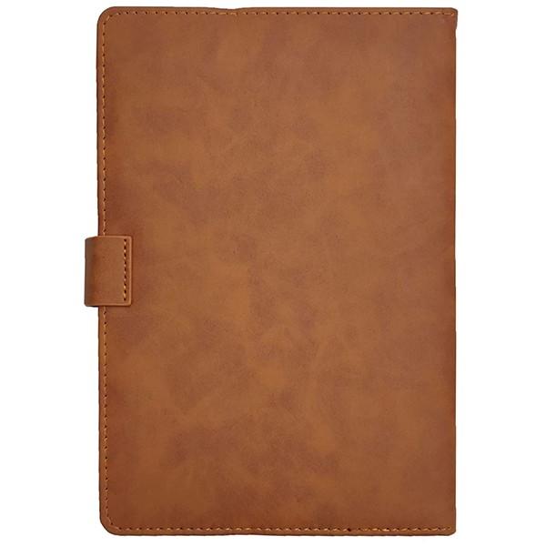 Hazelnut Customized Hard Bound Notebook Diary with PU Leather, Magnet Lock (A5, 5.8