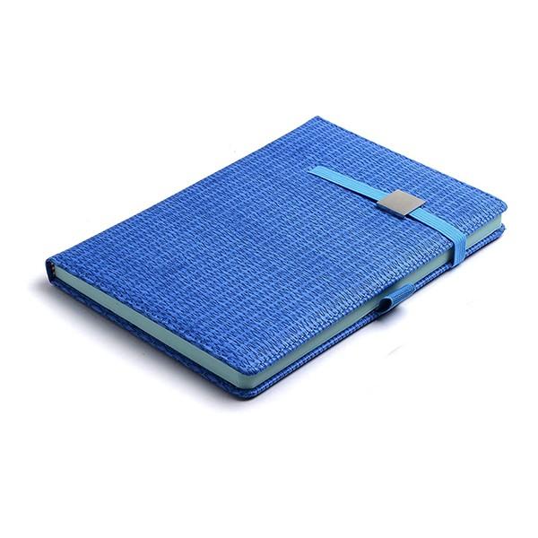 Light Blue Customized Pocket Planner and Organiser with Hard Bound Cover And Stylish Elastic Lock (A5, 180 Pages, 21.5 x14.5 cm)