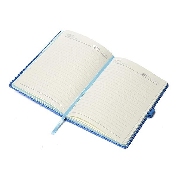 Light Blue Customized Pocket Planner and Organiser with Hard Bound Cover And Stylish Elastic Lock (A5, 180 Pages, 21.5 x14.5 cm)