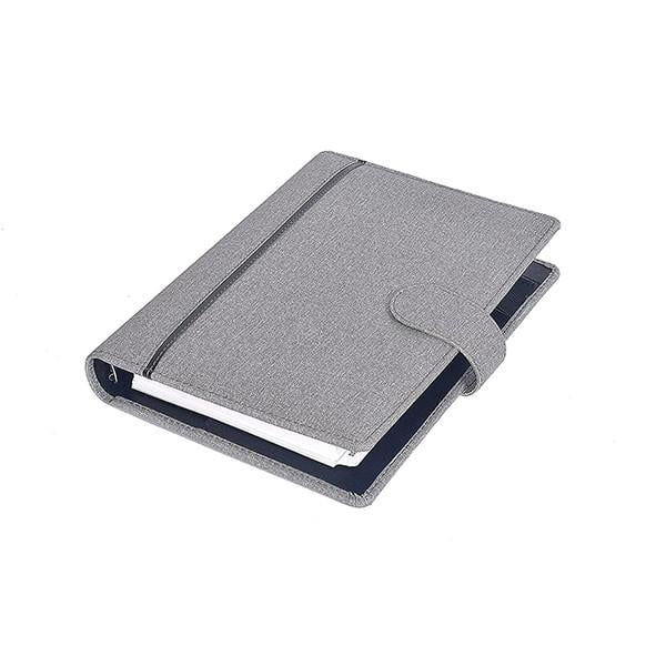 Grey Customized 2022 Executive Style Superior Leather Diary with Excellent Design (25 cm x 18 cm x 2.5 cm, 365 Pages, 80 GSM)
