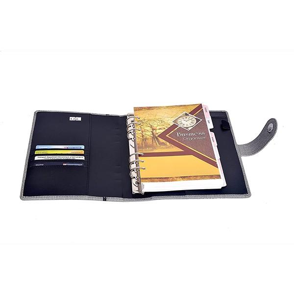 Grey Customized 2022 Executive Style Superior Leather Diary with Excellent Design (25 cm x 18 cm x 2.5 cm, 365 Pages, 80 GSM)