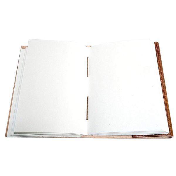 Light Brown Customized Leather Corporate/Executive Diary Notebook (5 x 7 Inch)