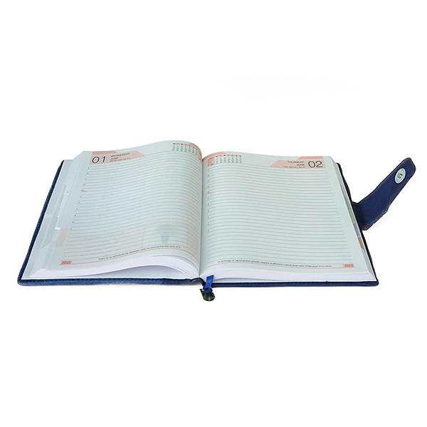Blue Customized 2022 Edition Elegant Executive Hard Cover Diary (365 Ruled Paper, 70 GSM)