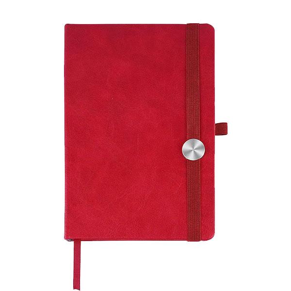 Red Customized Premium Executive 2023 Diary with Pen Loop | A5 | Hard Bound | 192 Ruled Pages | 80 GSM | PU Leather