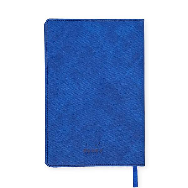 Blue Customized Premium A5 Notebook Diary with Bookmark I 192 Undated Pages I 80 GSM I Lay Flat Design