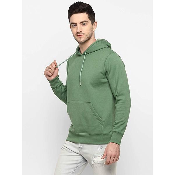 Green Customized Men's Fleece Hoodie