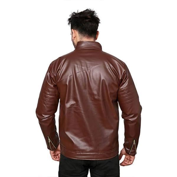 Brown Customized Men's Biker Leather Jacket