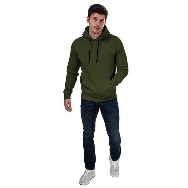 Dark Green Customized Plain Hoodie/Sweatshirt For Men