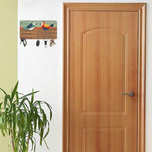 Multi-Color Customized Wall Mount Wooden Key Holder