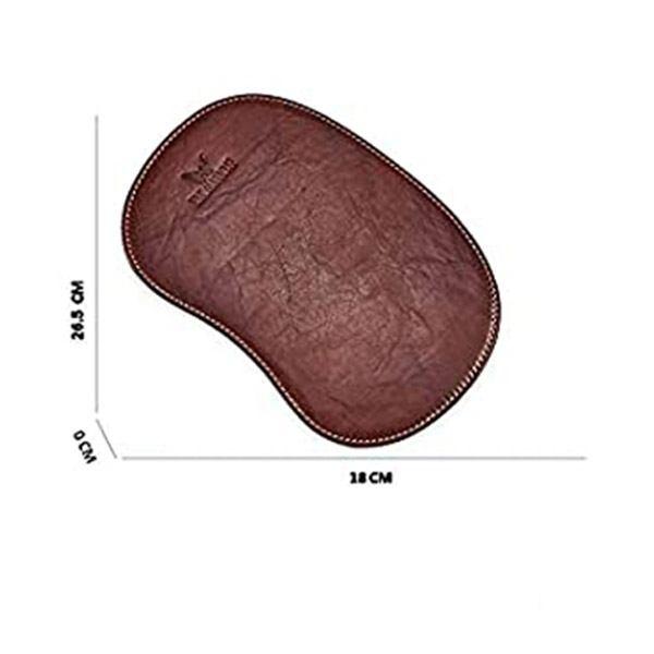 Dark Brown Customized Full Genuine Leather Mouse Pad | Computer Accessories