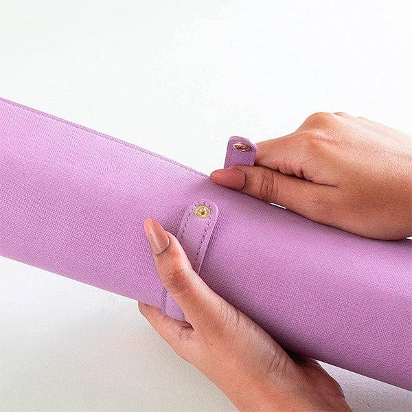 Lavender Customized Leather Desk Pad Protector, Mouse Pad, Office Pad, Computer Office Desk Mat, Non-Slip, Reversible, Dual Side Vegan Leather (Size - 35.4