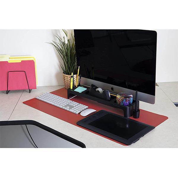 Wine Red Customized Desk Mousepad Extended Waterproof Microfiber Gaming Keyboard Mouse Pad for Office, Home, School, Gaming Desk, Single Side Use (80x40 cm)