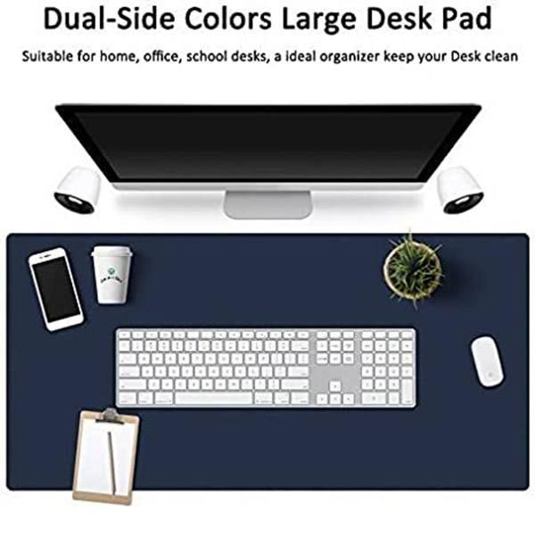 Dark Blue Customized Desk Extended Waterproof Microfiber Gaming Keyboard Mouse Pad, Rectangle One Side Mouse Pad (60x30 cm)