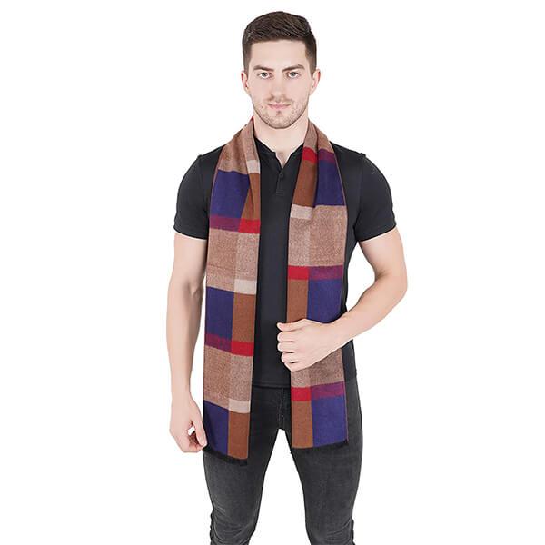 Multicolour Customized Reversible Wool Cashmere Wrap Shawl