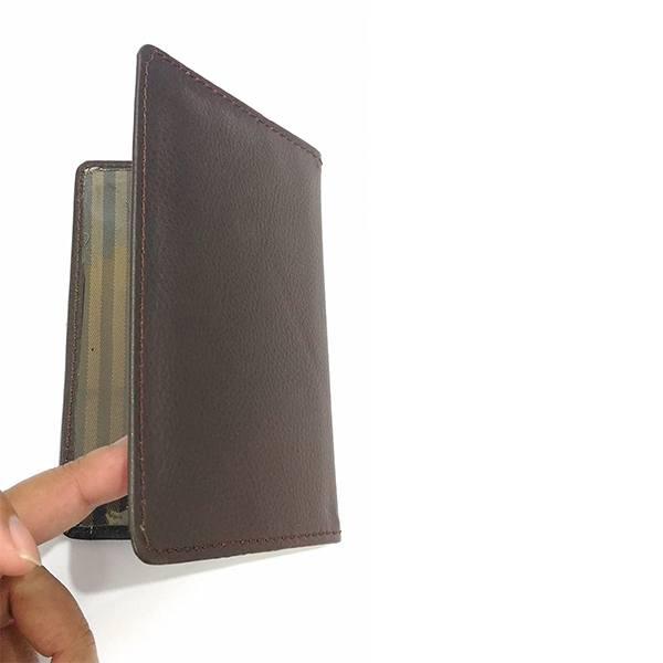 Brown Customized Passport Cover Case Holder
