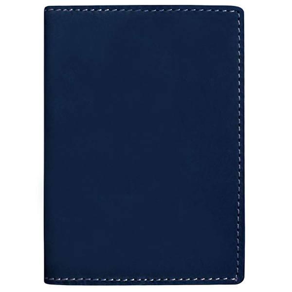 Blue Customized Leather Passport Cover Travel Wallet for Men & Women