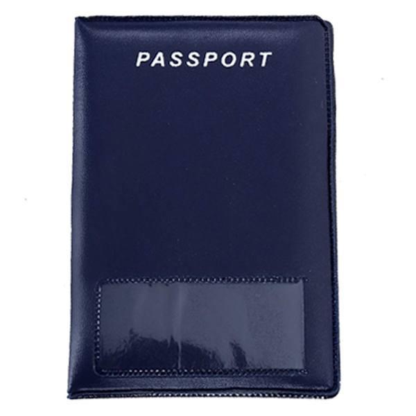 Blue Customized Compact Passport Cover/Holder