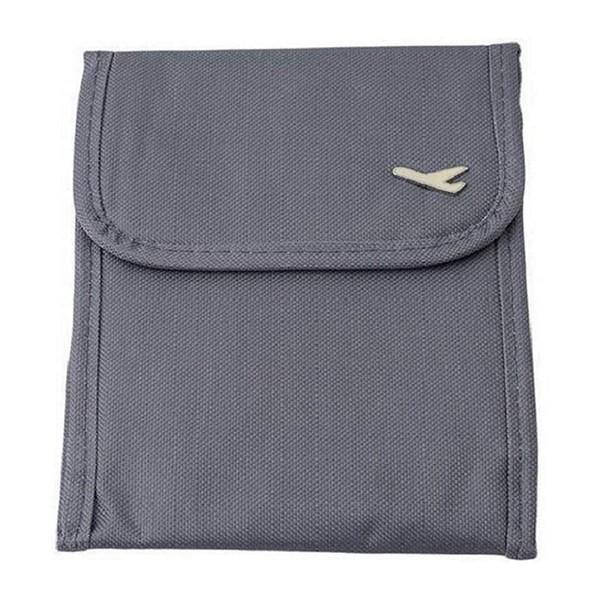 Grey Customized Neck Pouch & Passport Sling Bag for Men and Women