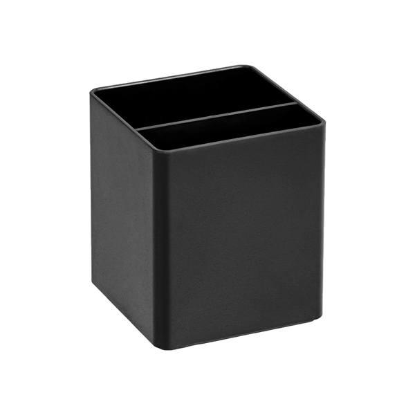 Black Customized Plastic Desk Organizer, Pen Cup