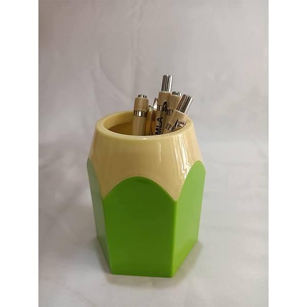 Green Customized Plastic Pen Stand