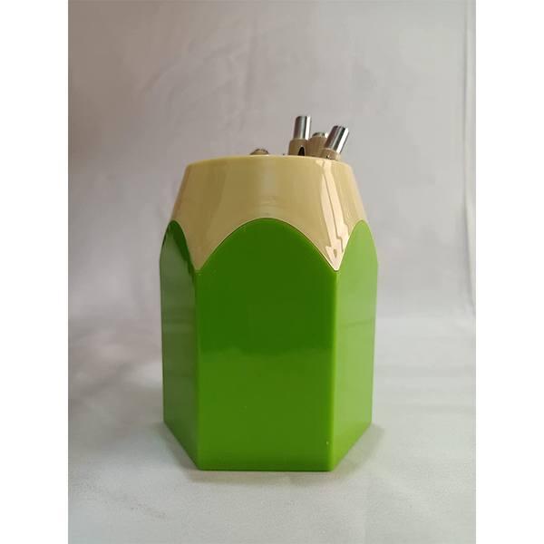 Green Customized Plastic Pen Stand