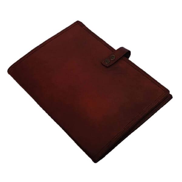 Reddish Brown Customized Genuine Leather Professional Files & Folders A4 Size Documents Holder