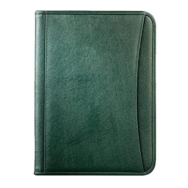 Green Customized Multipurpose Leather File Sleeve to Store A4 Professional Files and Folders, Certificate, Legal Size Documents Holder