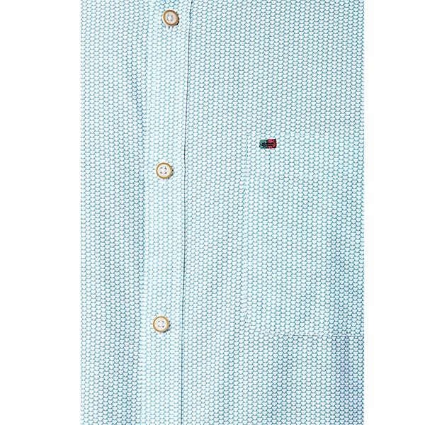 Aqua Customized Peter England Men's Slim Shirt