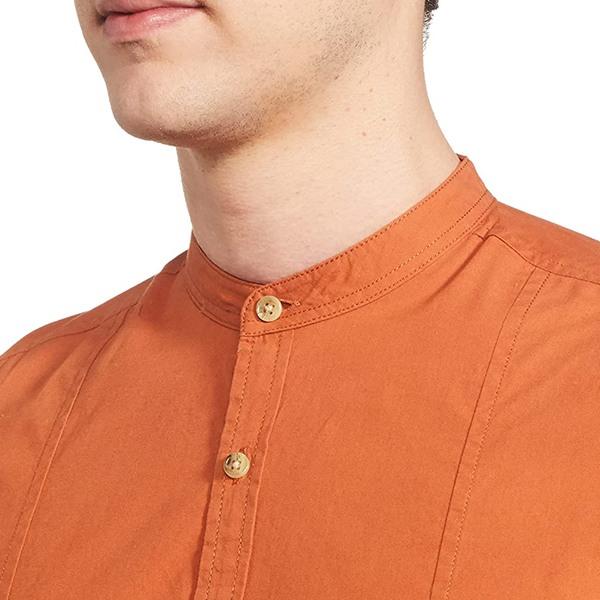 Rust Customized Men's Slim Shirt