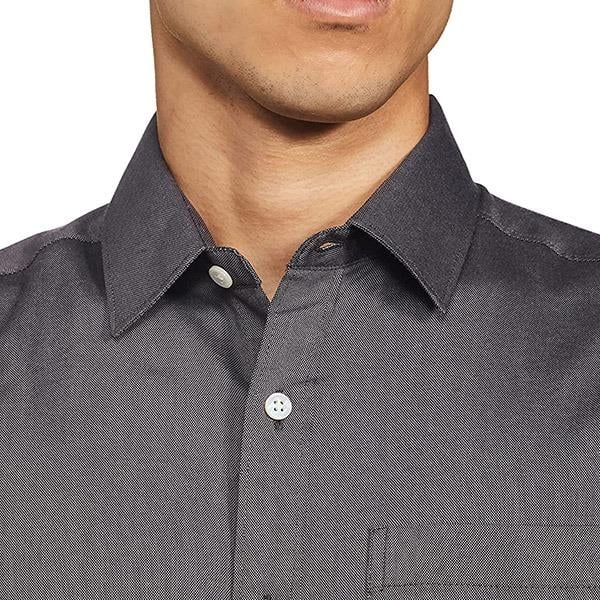 Charcoal Customized Symbol Men's Solid Regular Fit Shirt