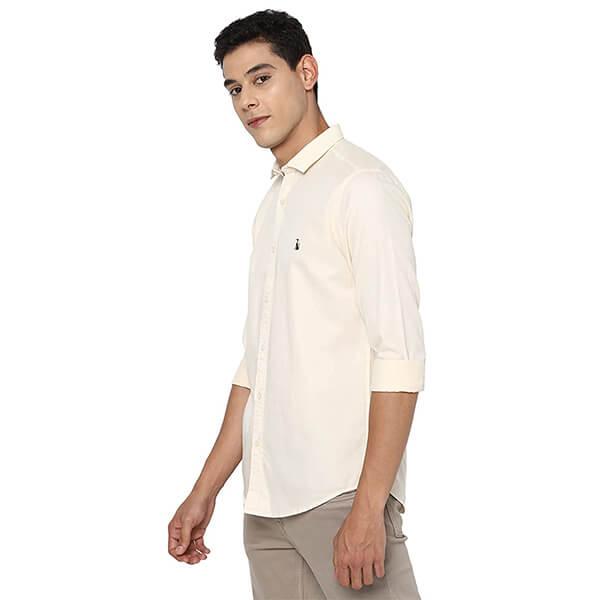 White Customized Men's Slim Shirt