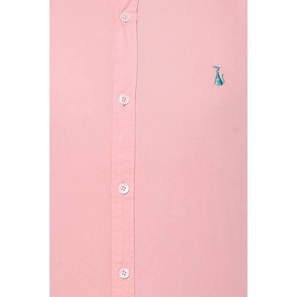 Light Pink Customized Men's Striped Slim Shirt