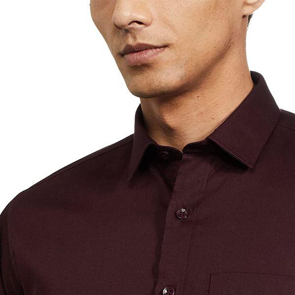 Black Customized Men's Solid Regular Shirt