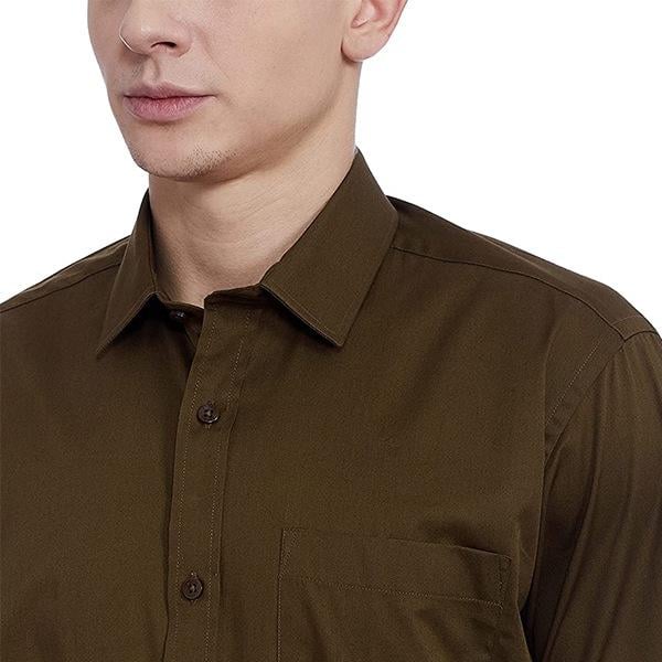 Brown Customized Men's Regular Fit Shirt