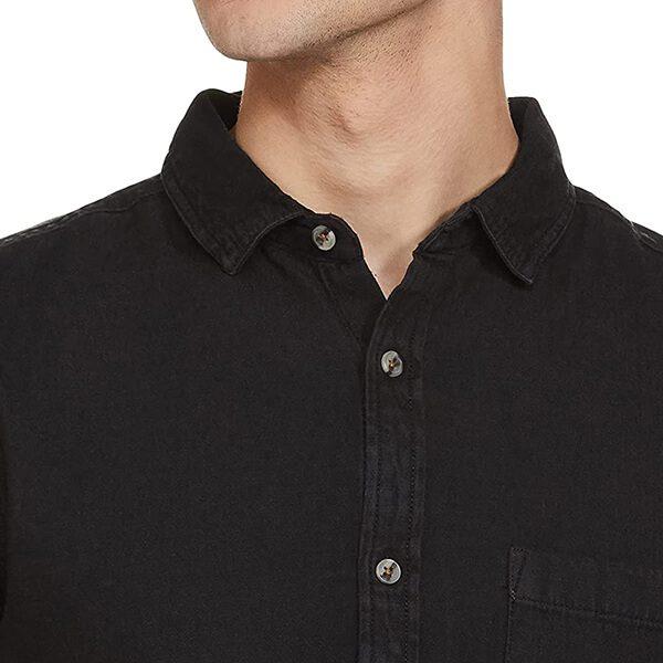 Black Customized Men's Regular Fit Shirt