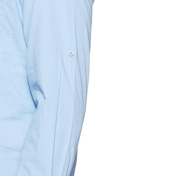 Blue Customized Men's Solid Regular Casual Shirt