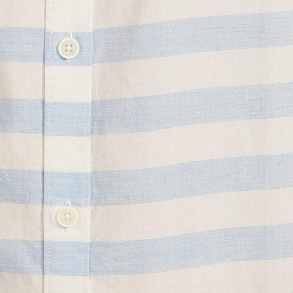 Blue Customized Men's Striped Slim Shirt