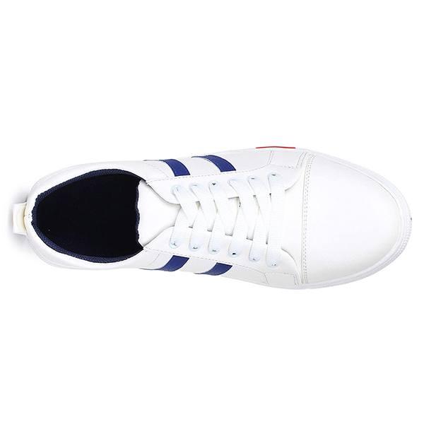 White Customized Stylish Shoes for Men, Casual Sneakers Canvas Shoes