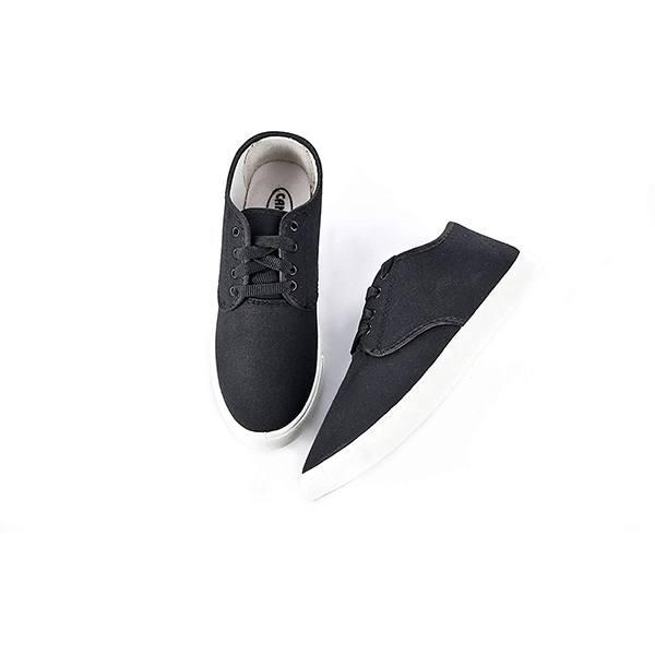 Black Customized Men's Casual Canvas Shoes Sneaker