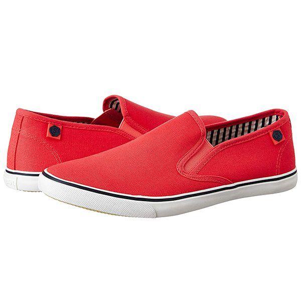 Red Customized Men's Canvas Sneakers
