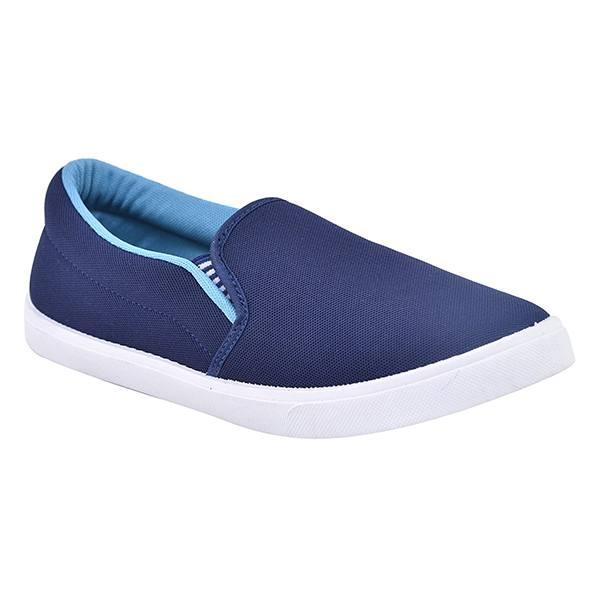 Blue Customized Men's Canvas Casual Loafers and Sneakers Shoe