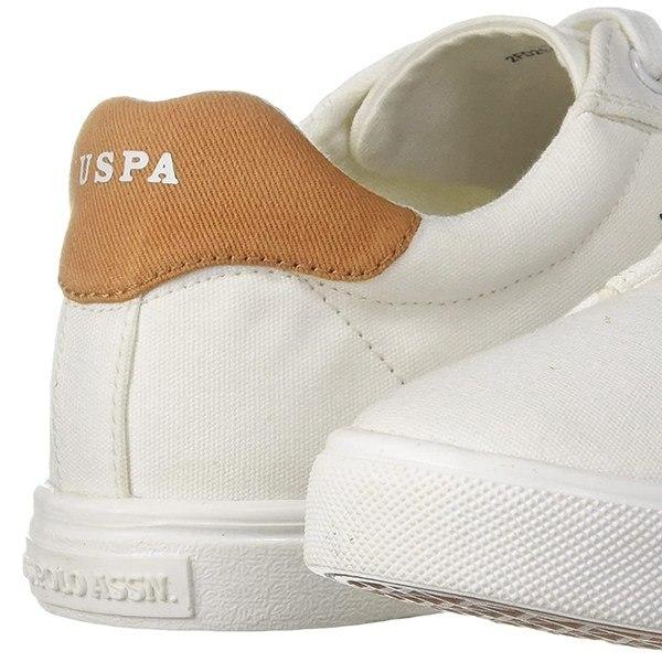 White Customized US Polo Association Men's Sneakers