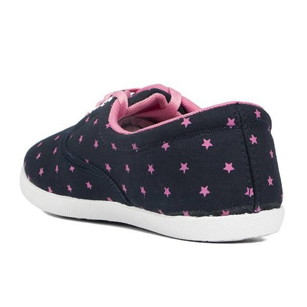 Blue Pink Customized Canvas Women Shoes