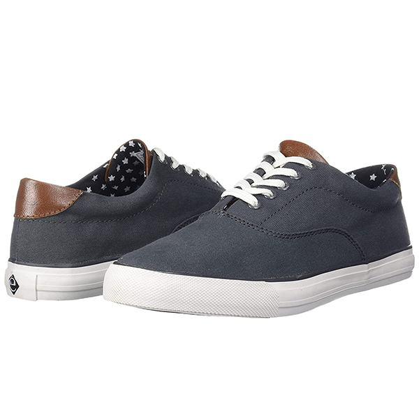 Dark Grey Customized Men's Canvas Shoes Sneakers